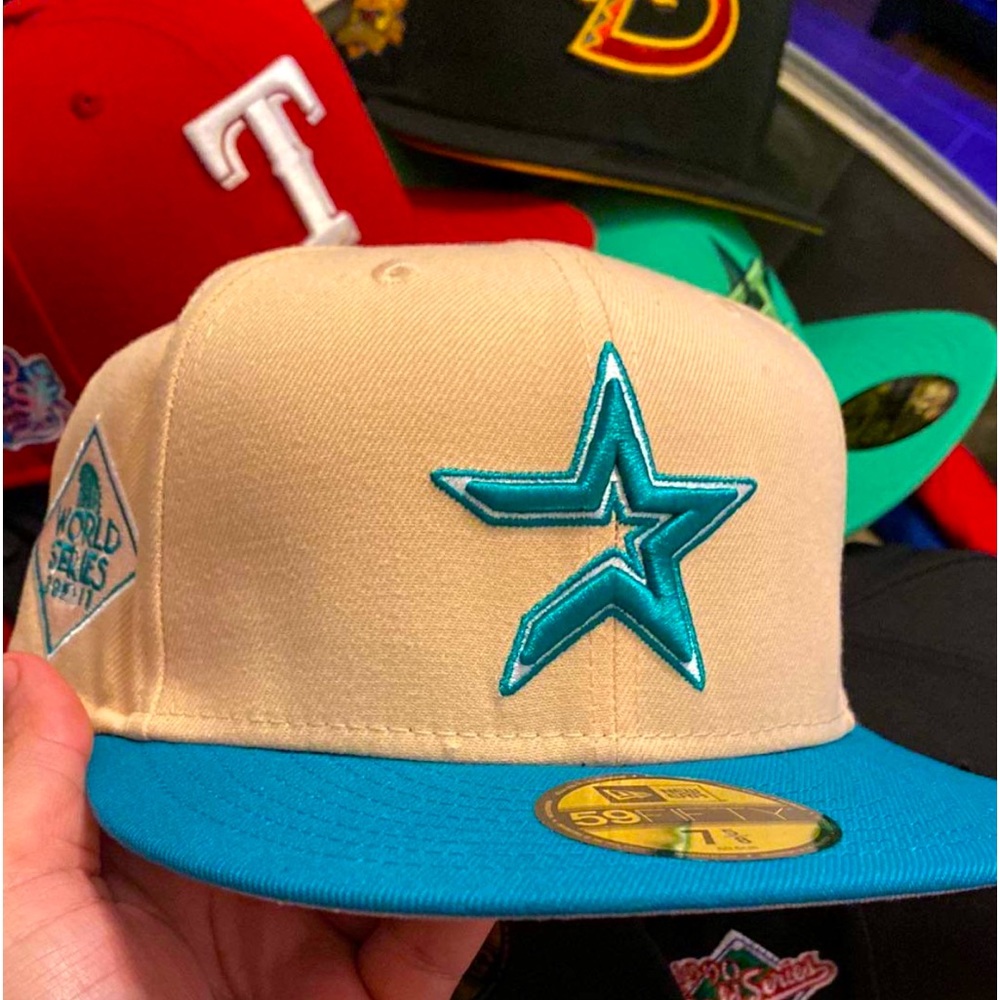 Houston astros fitted hat